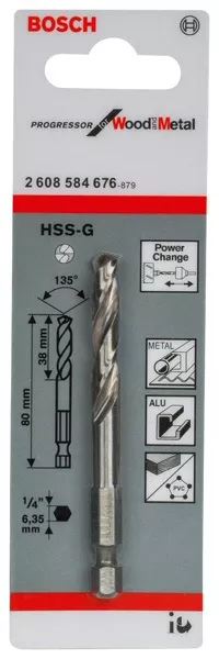 Forêt de centrage HSS-G pour scie cloche Progressor